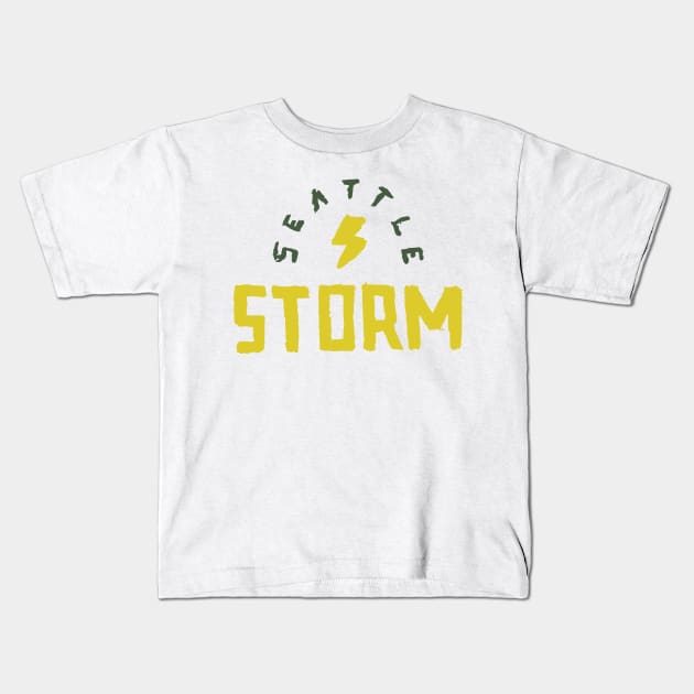 Seattle Stoooorm 14 Kids T-Shirt by Very Simple Graph